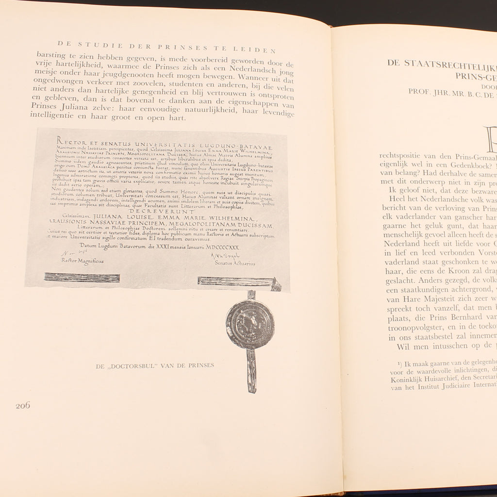 Libro conmemorativo Oranje-Nassau | Boda de Juliana y Bernardo 1937