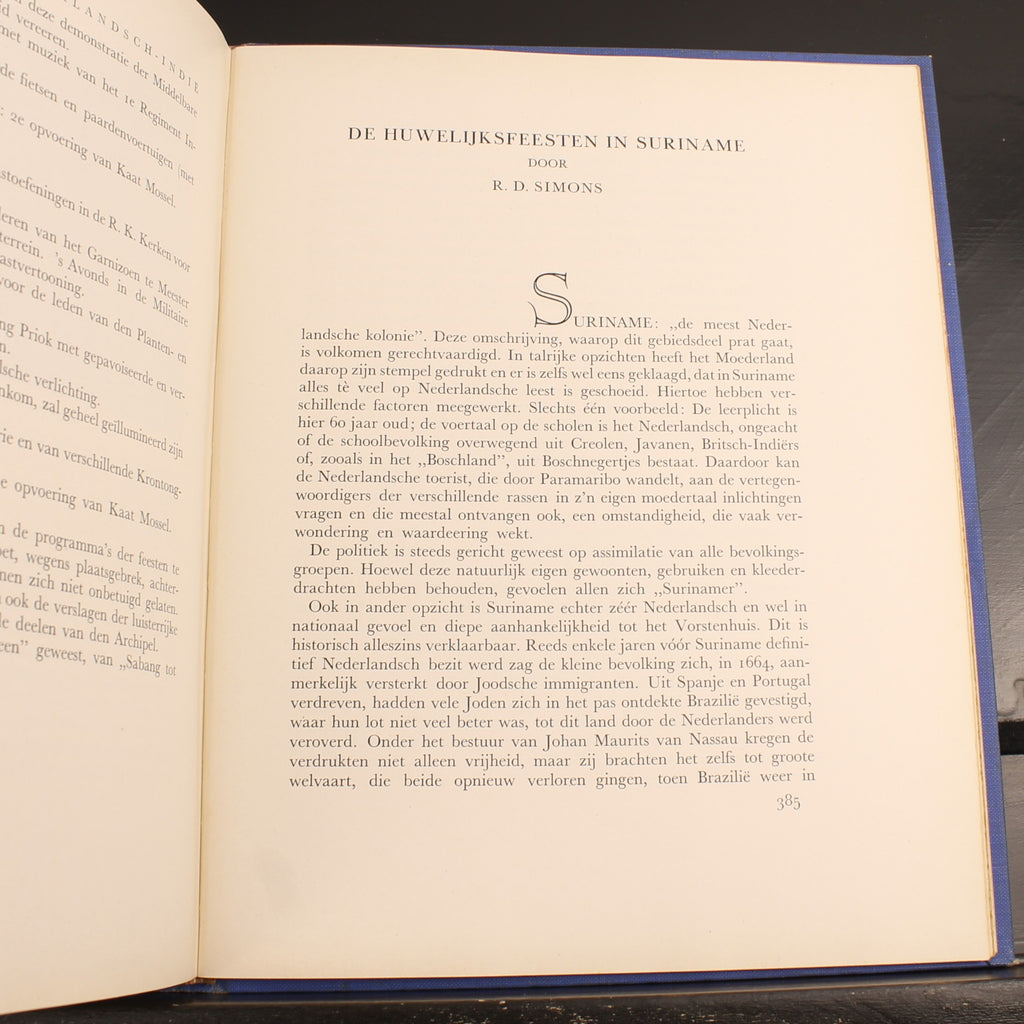Libro conmemorativo Oranje-Nassau | Boda de Juliana y Bernardo 1937