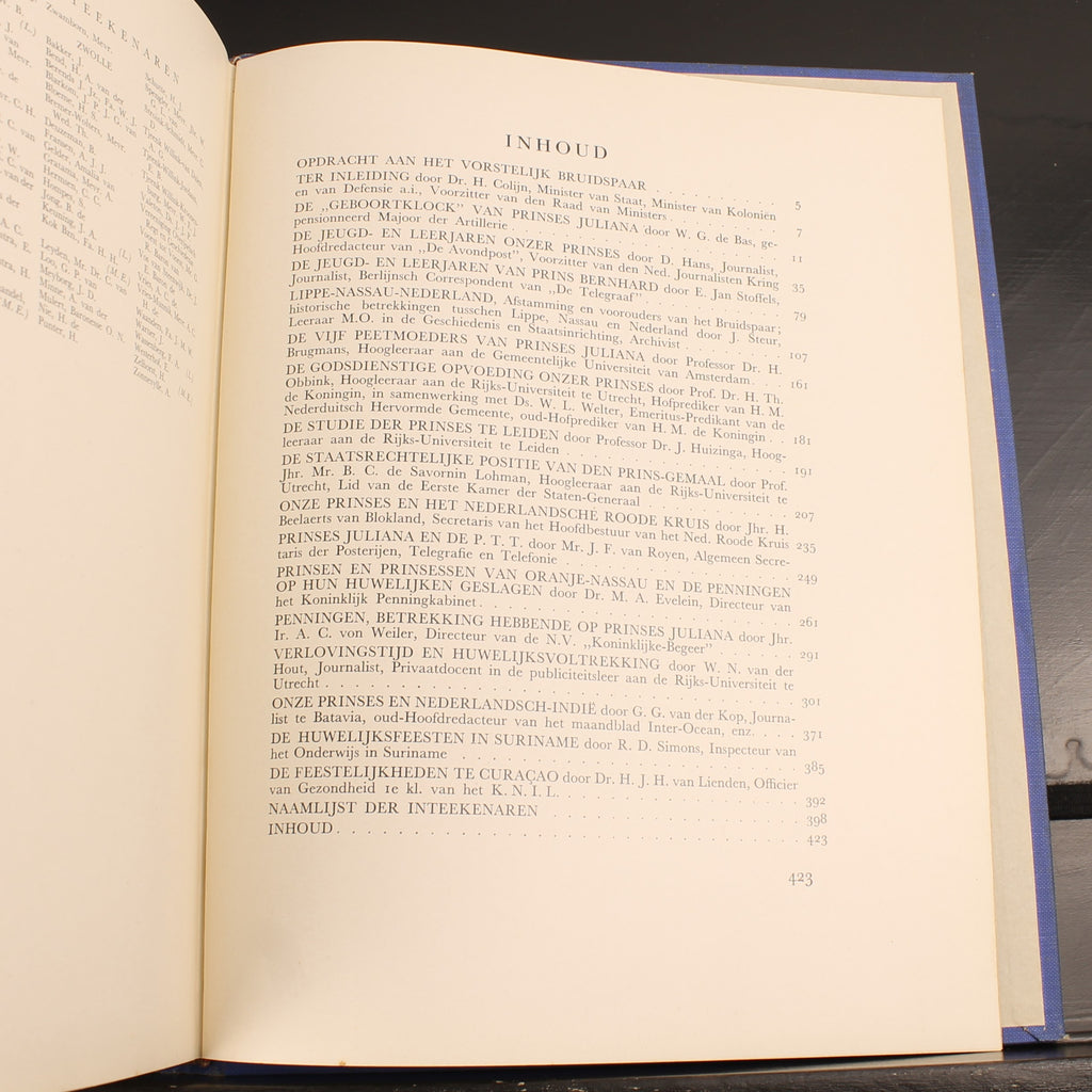 Libro conmemorativo Oranje-Nassau | Boda de Juliana y Bernardo 1937
