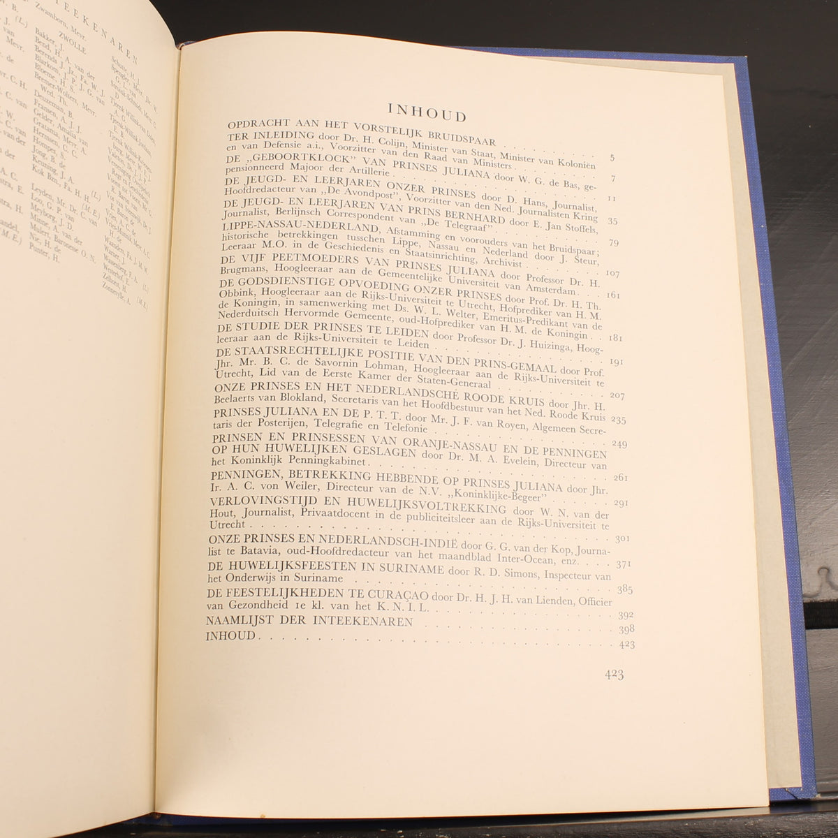 Libro conmemorativo Oranje-Nassau | Boda de Juliana y Bernardo 1937