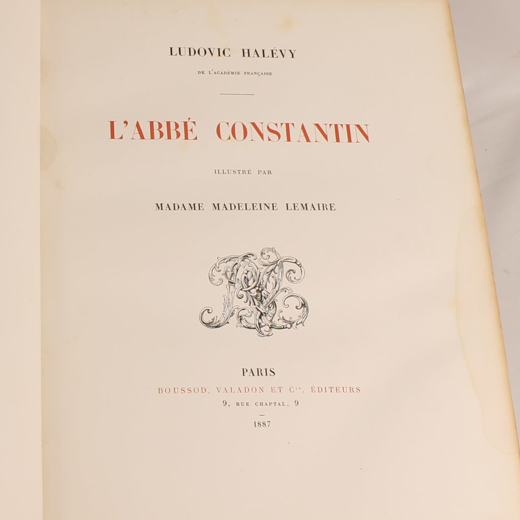 L’Abbé Constantin (1887) – Luxe Franse Illustratie-editie door Madeleine Lemaire – Grootformaat 32 cm