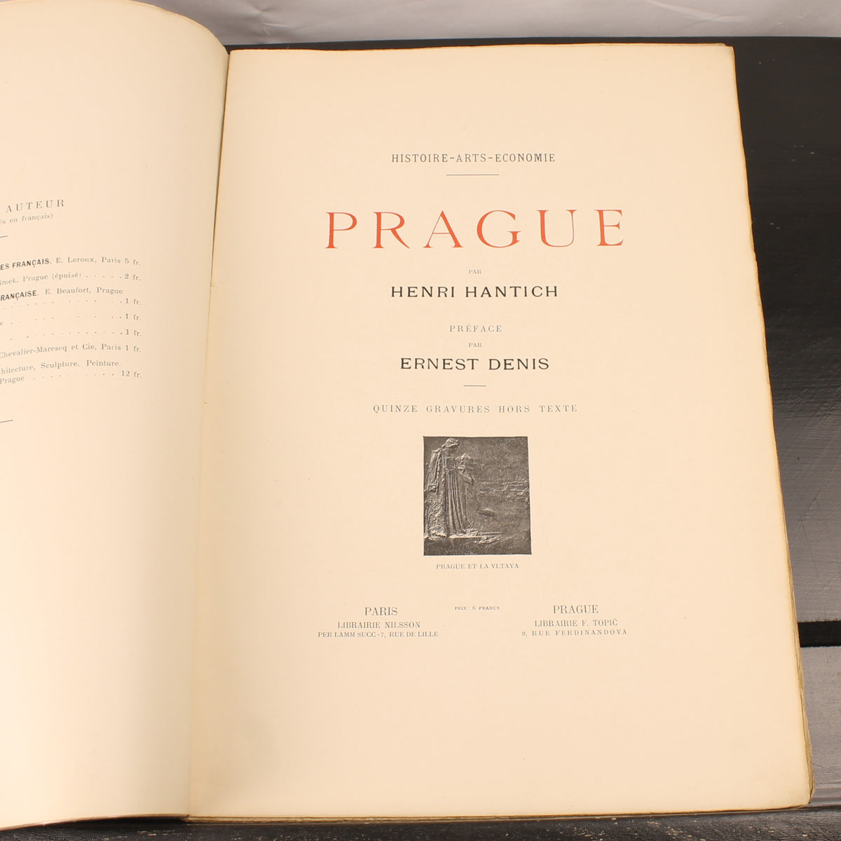 Prague - Henri Hantich - Eerste Druk 1905 - Auteursopdracht aan Karel Chytil