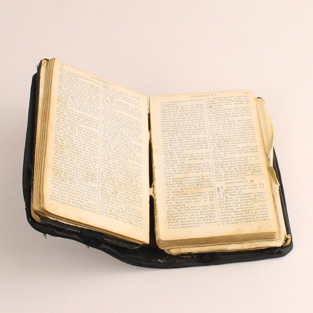 Nederlandse Pocketbijbel | Met Leren Etui ca. 1920–1950