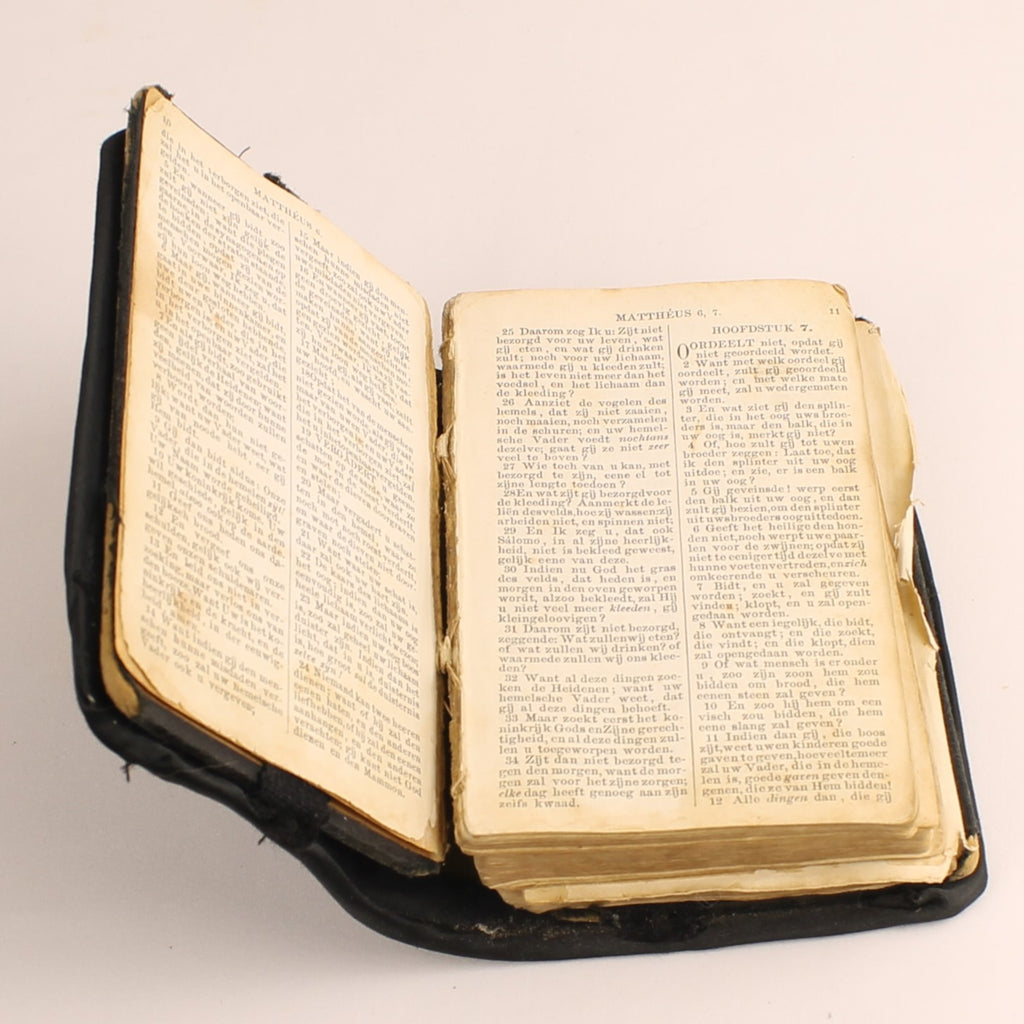Nederlandse Pocketbijbel | Met Leren Etui ca. 1920–1950