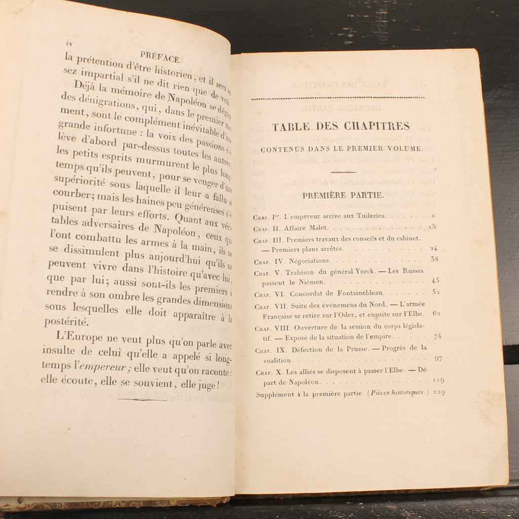 Napoleontisch Geschiedenisboek 1824 | Baron Fain | Originele Uitvouwbare Kaart