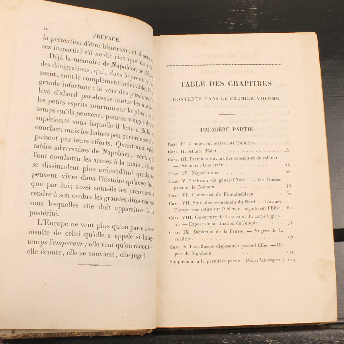 Napoleontisch Geschiedenisboek 1824 | Baron Fain | Originele Uitvouwbare Kaart