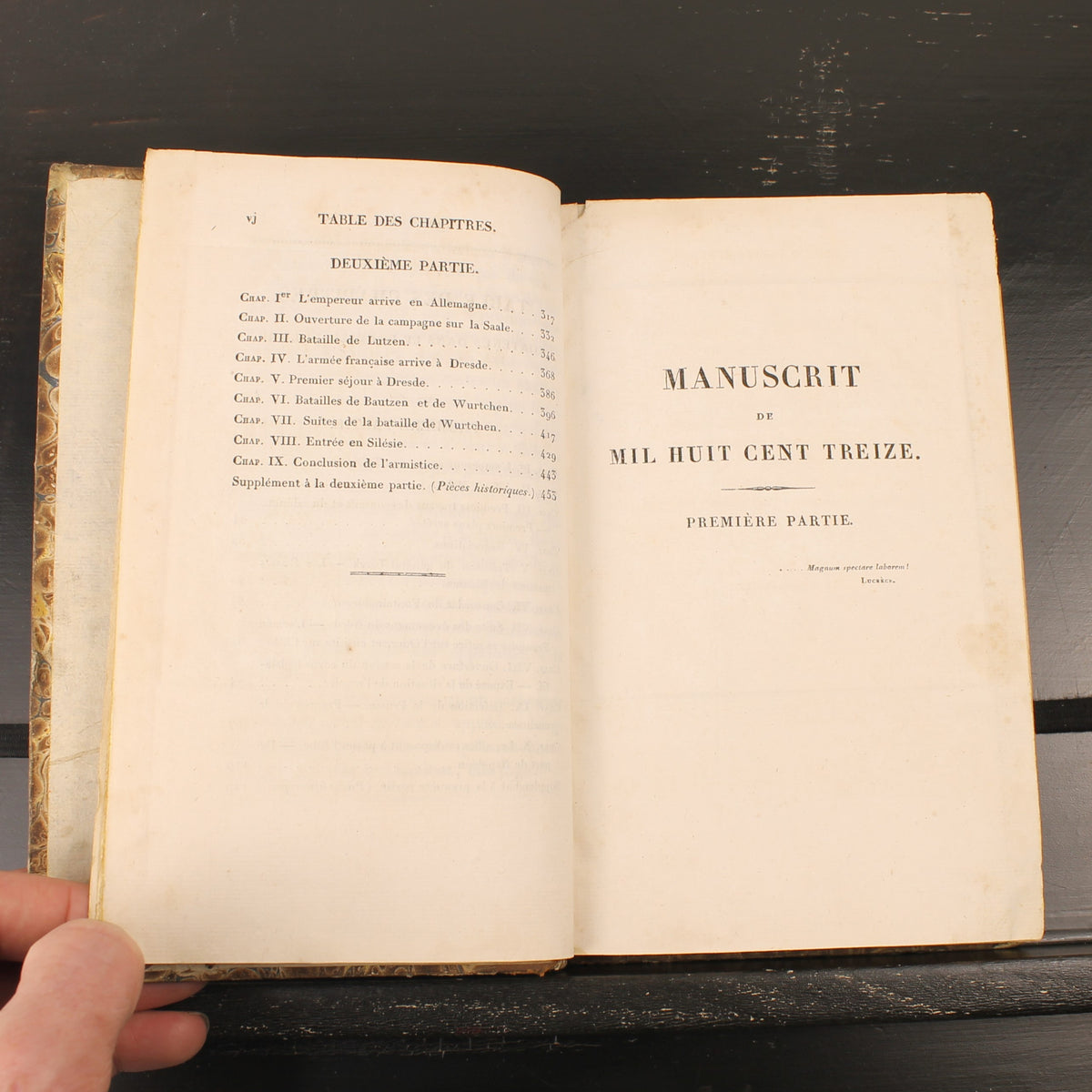 Napoleontisch Geschiedenisboek 1824 | Baron Fain | Originele Uitvouwbare Kaart