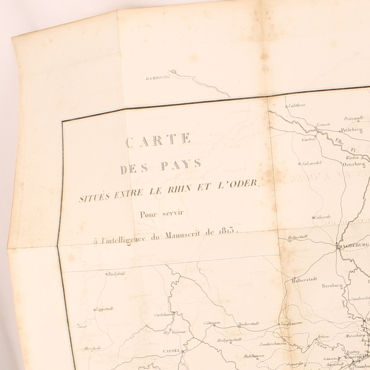 Napoleontisch Geschiedenisboek 1824 | Baron Fain | Originele Uitvouwbare Kaart