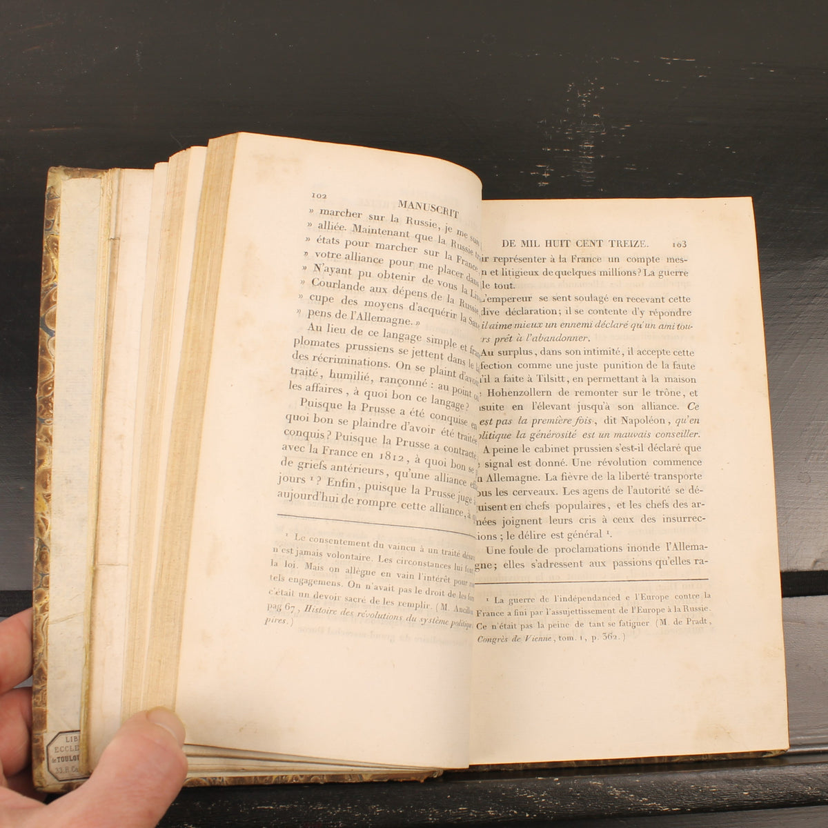 Napoleontisch Geschiedenisboek 1824 | Baron Fain | Originele Uitvouwbare Kaart