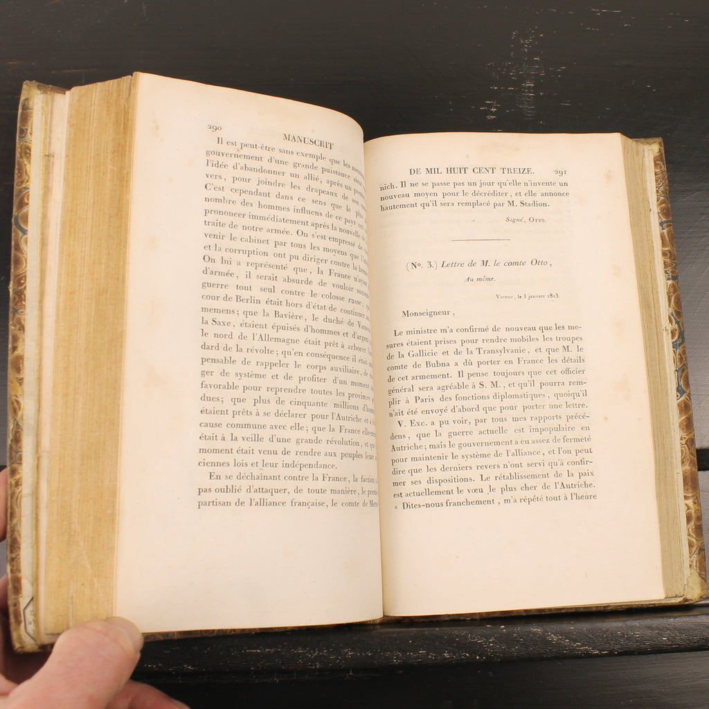 Napoleontisch Geschiedenisboek 1824 | Baron Fain | Originele Uitvouwbare Kaart