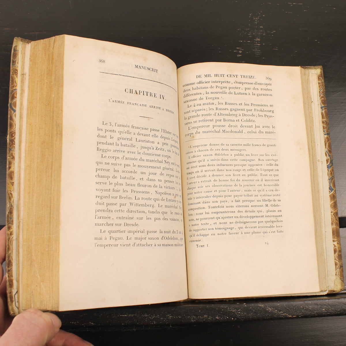 Napoleontisch Geschiedenisboek 1824 | Baron Fain | Originele Uitvouwbare Kaart