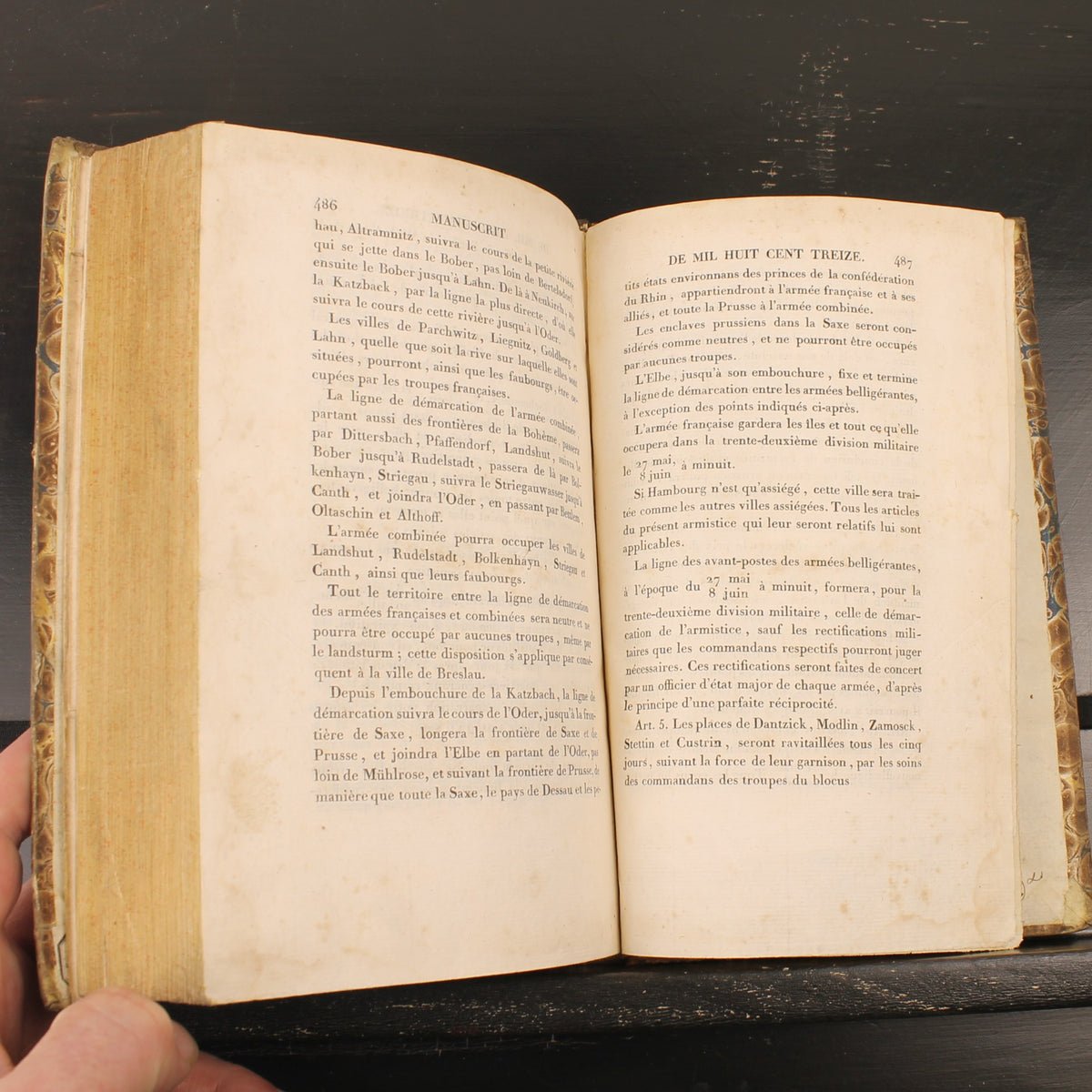 Napoleontisch Geschiedenisboek 1824 | Baron Fain | Originele Uitvouwbare Kaart