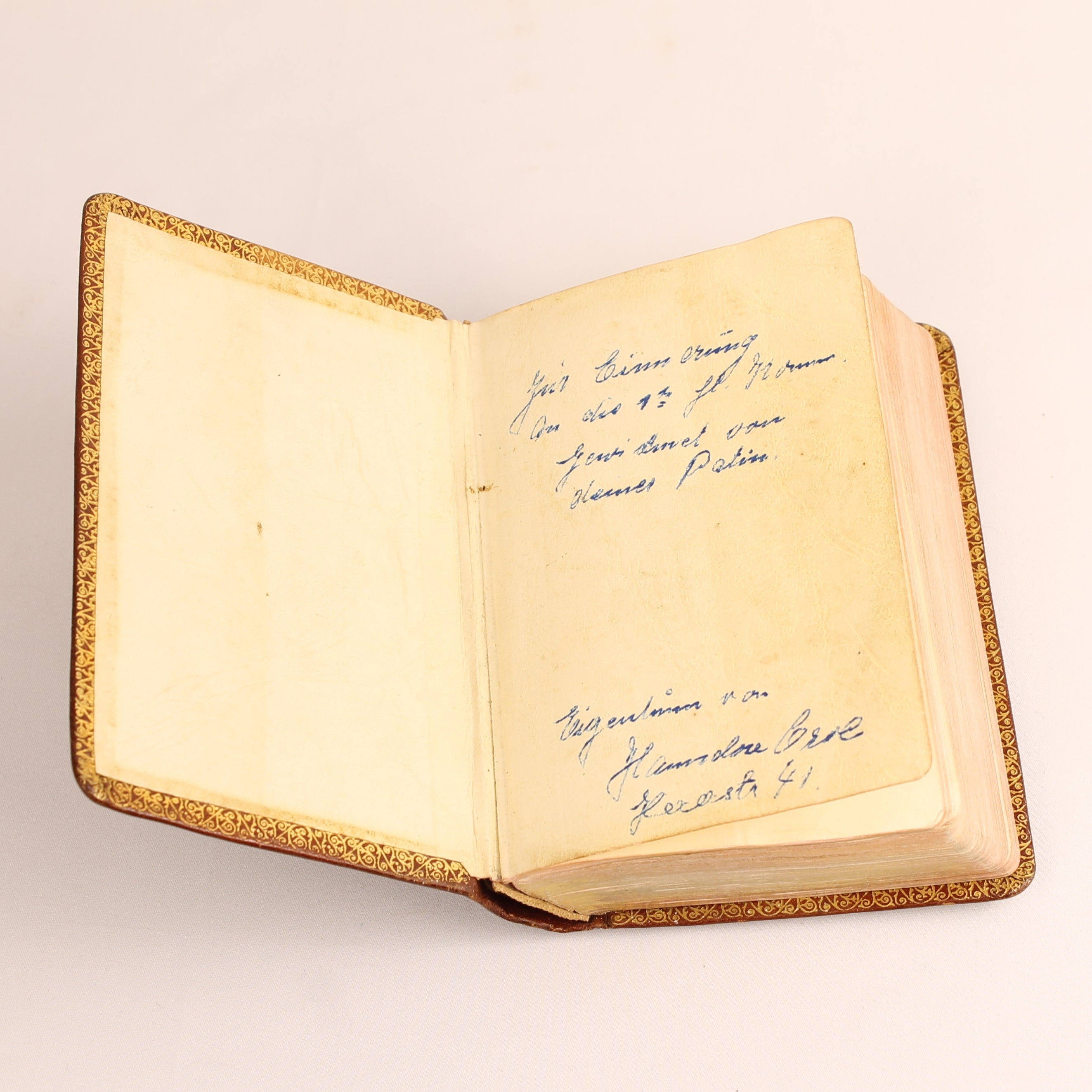 Gebet- und Gesangbuch –  Papierwerk Paul Kaiser, Eupen ca. 1940 - Leren Etui