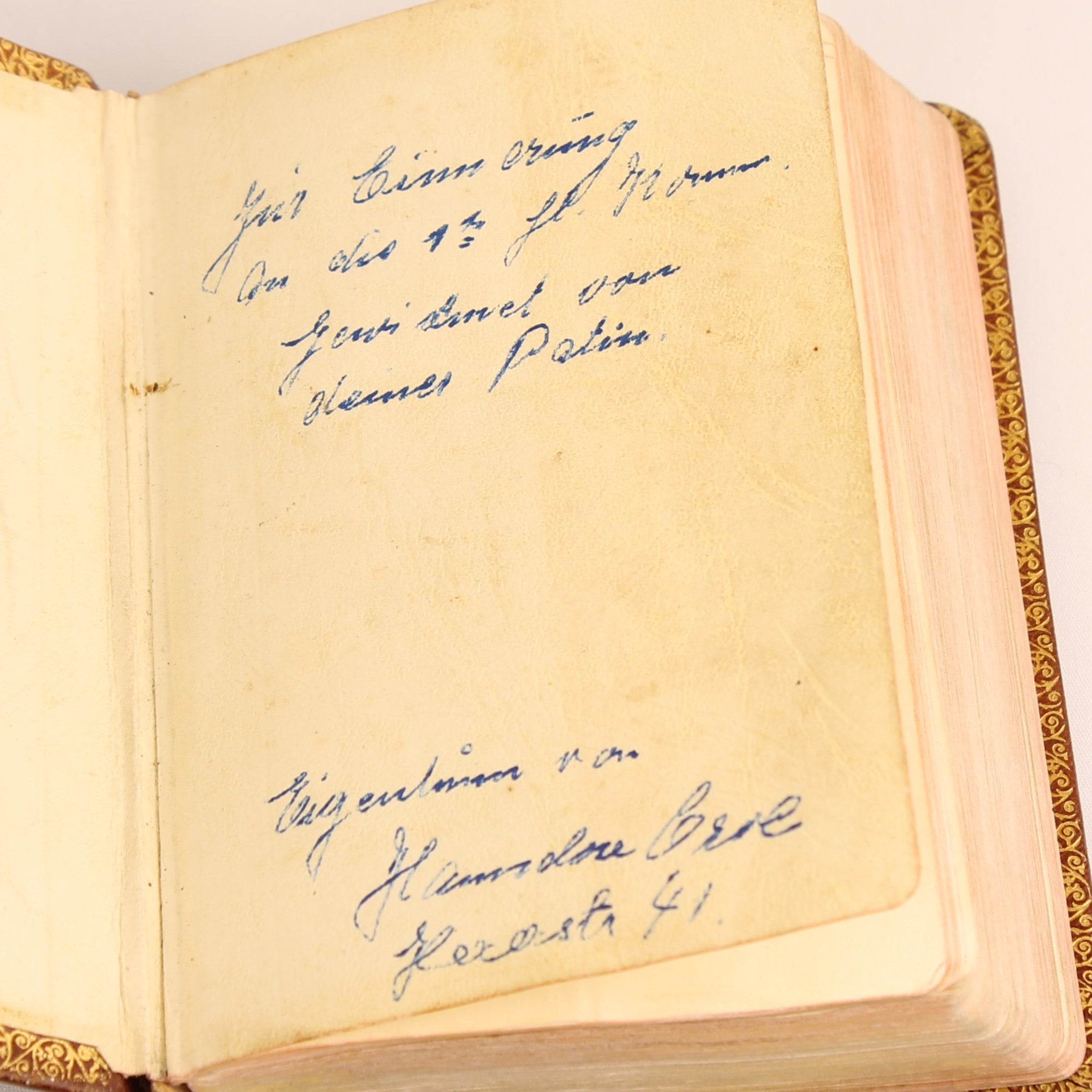 Gebet- und Gesangbuch –  Papierwerk Paul Kaiser, Eupen ca. 1940 - Leren Etui