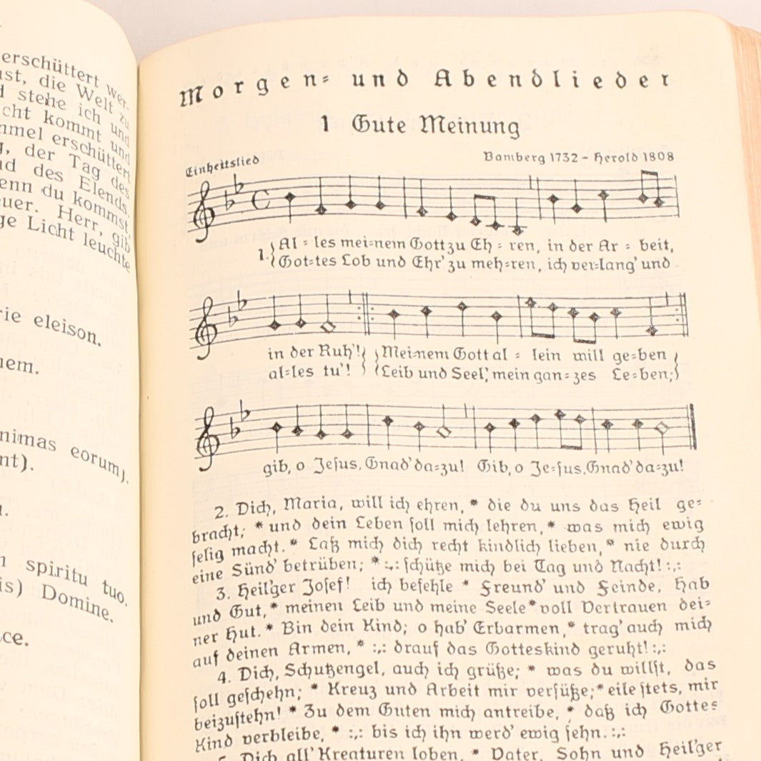 Gebet- und Gesangbuch –  Papierwerk Paul Kaiser, Eupen ca. 1940 - Leren Etui