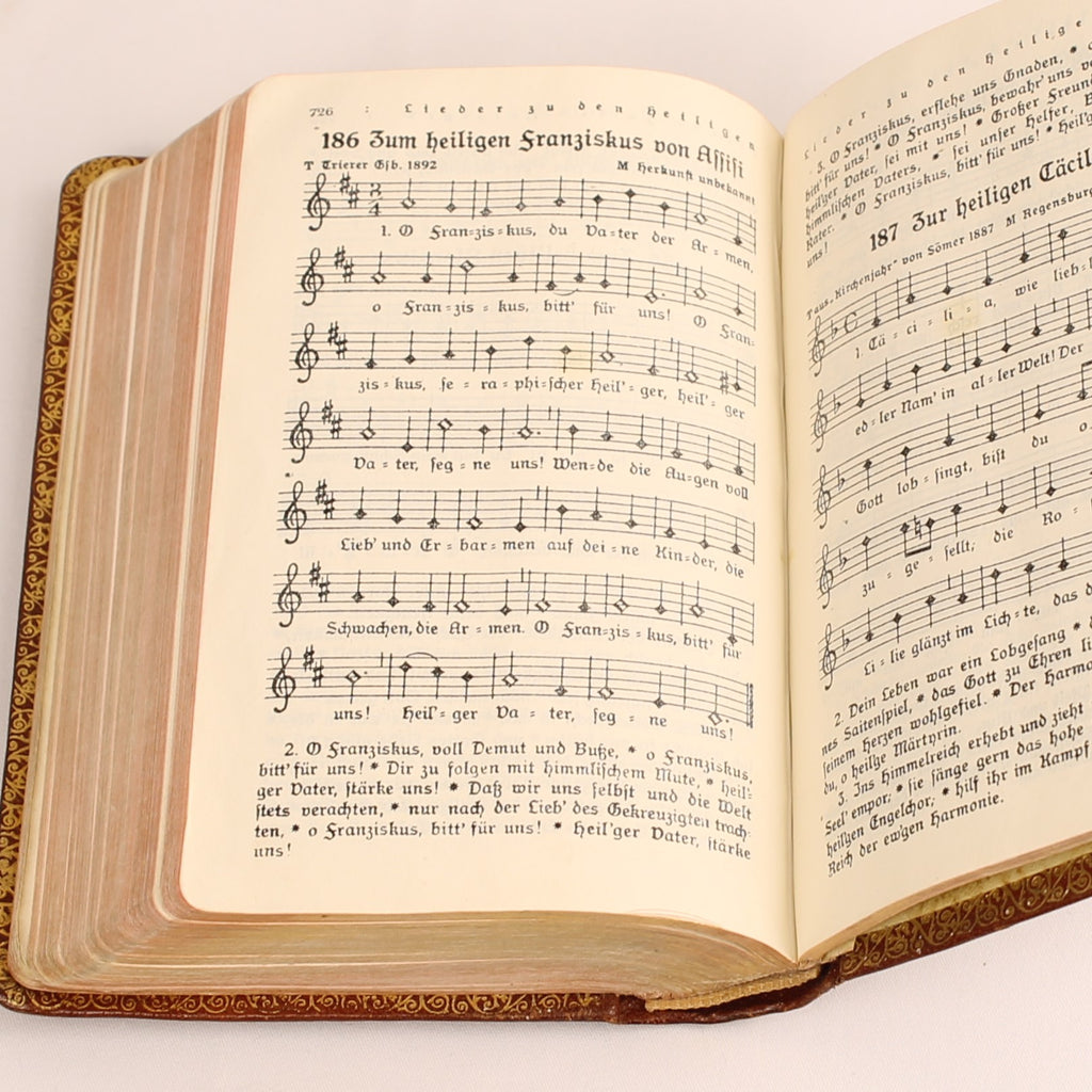 Gebet- und Gesangbuch –  Papierwerk Paul Kaiser, Eupen ca. 1940 - Leren Etui