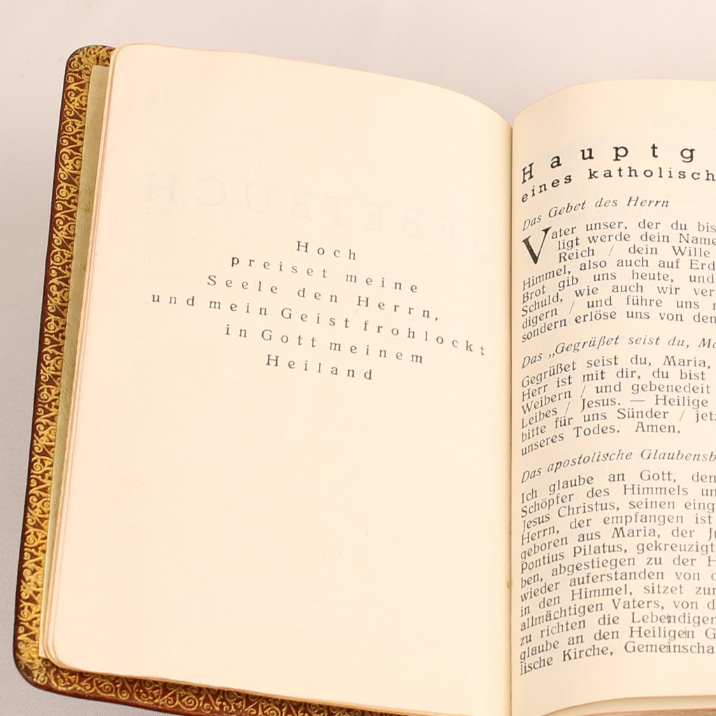 Gebet- und Gesangbuch –  Papierwerk Paul Kaiser, Eupen ca. 1940 - Leren Etui