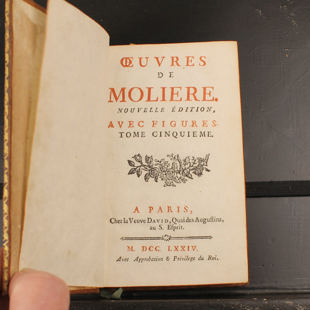 Works of Molière, Volume V - Paris 1784 - At the Widow David's