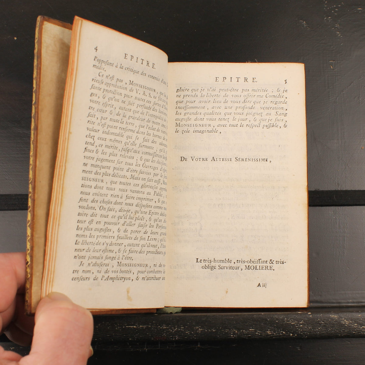 Works of Molière, Volume V - Paris 1784 - At the Widow David's