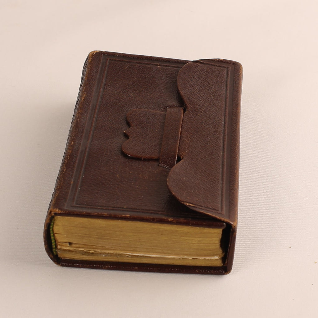 Antique Pocket Bible + Psalm Book (1773 versification) – A. Jongbloed Leeuwarden – leather overlap binding – 1911