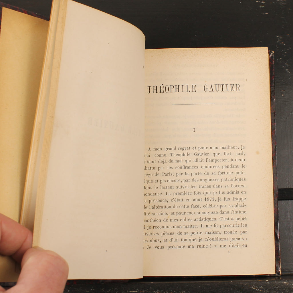 Théophile Gautier - Émile Bergerat - Édition originale de 1879 avec une eau-forte originale de Félix Bracquemond