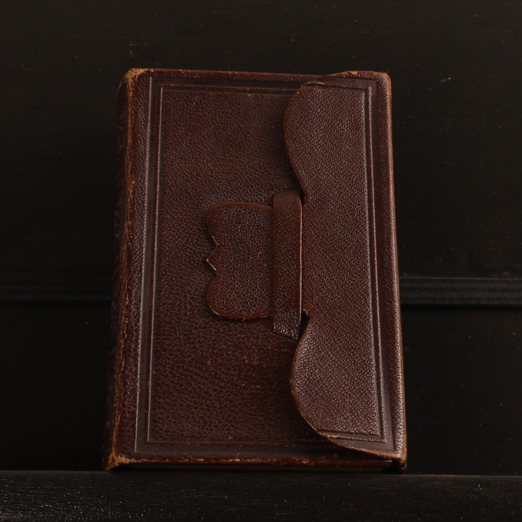Antique Pocket Bible + Psalm Book (1773 versification) – A. Jongbloed Leeuwarden – leather overlap binding – 1911
