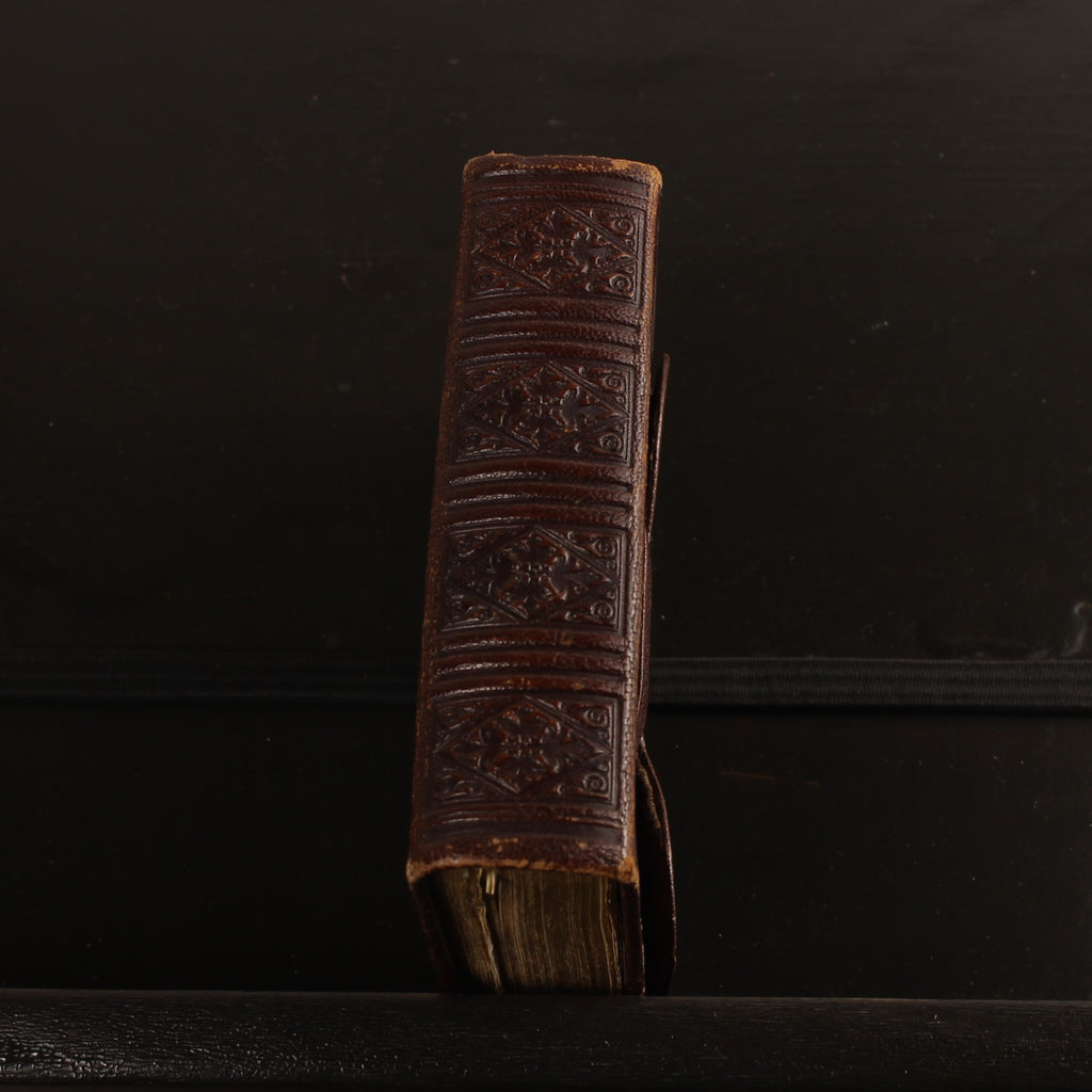 Antique Pocket Bible + Psalm Book (1773 versification) – A. Jongbloed Leeuwarden – leather overlap binding – 1911