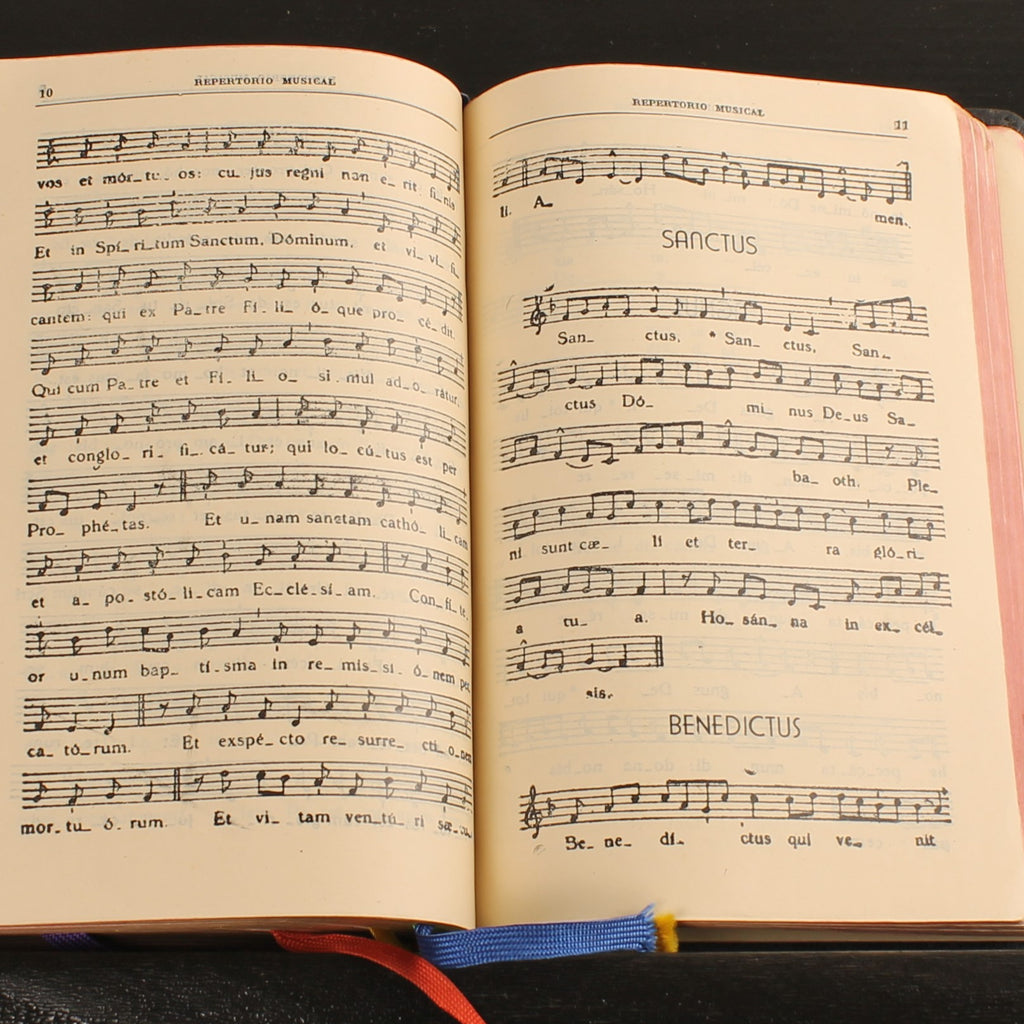 Misal Completo para los Fieles - Spaans Missaal 1958 Valencia - Leren Band met Goudsnede