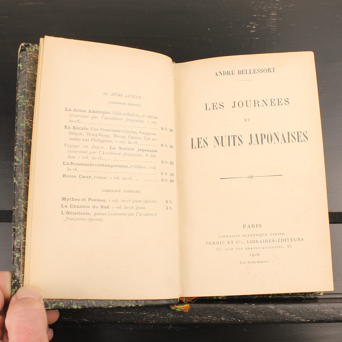 Japanese Days and Nights - André Bellessort - Antique French travel book about Japan from 1906