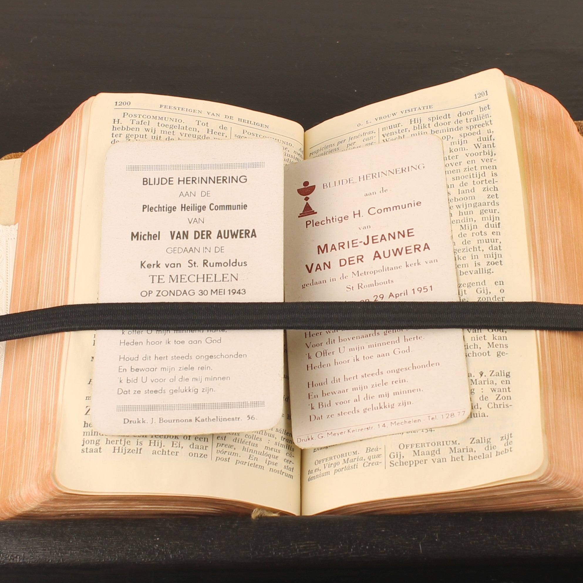 Volledig Dagelijks Misboek & Vesperale (1947) – Turnhout – Leren Band met Goudsnede – Pre-Vaticanum II