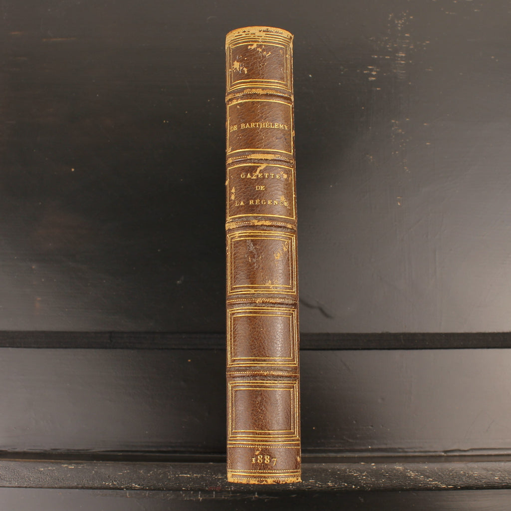 Gazette de la Régence - Le Comte E. de Barthélemy - Parijs 1887