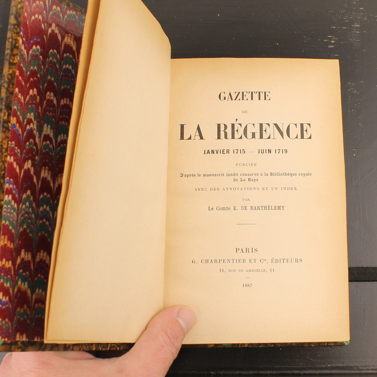 Gazette de la Régence - Le Comte E. de Barthélemy - Parijs 1887