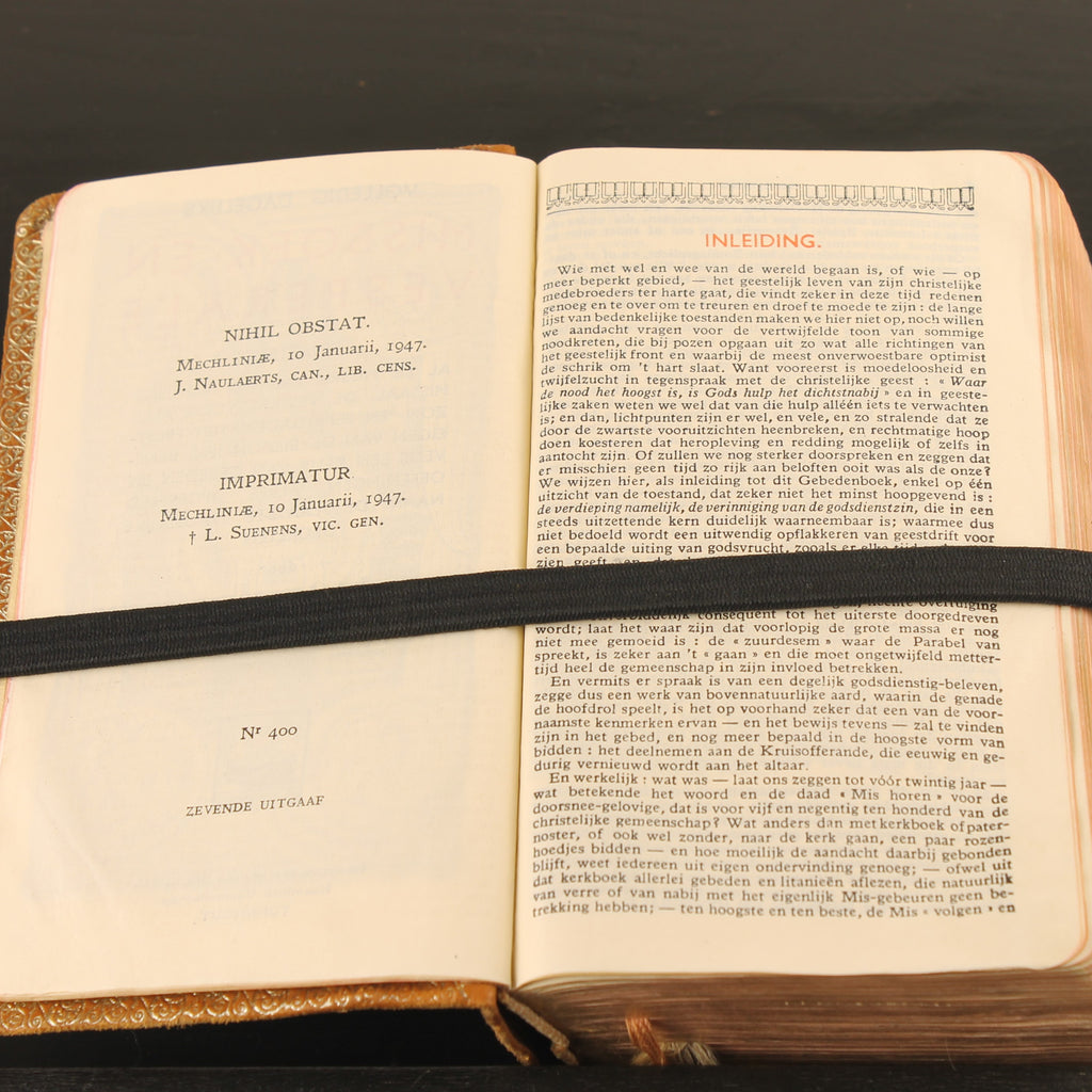 Volledig Dagelijks Misboek & Vesperale (1947) – Turnhout – Leren Band met Goudsnede – Pre-Vaticanum II