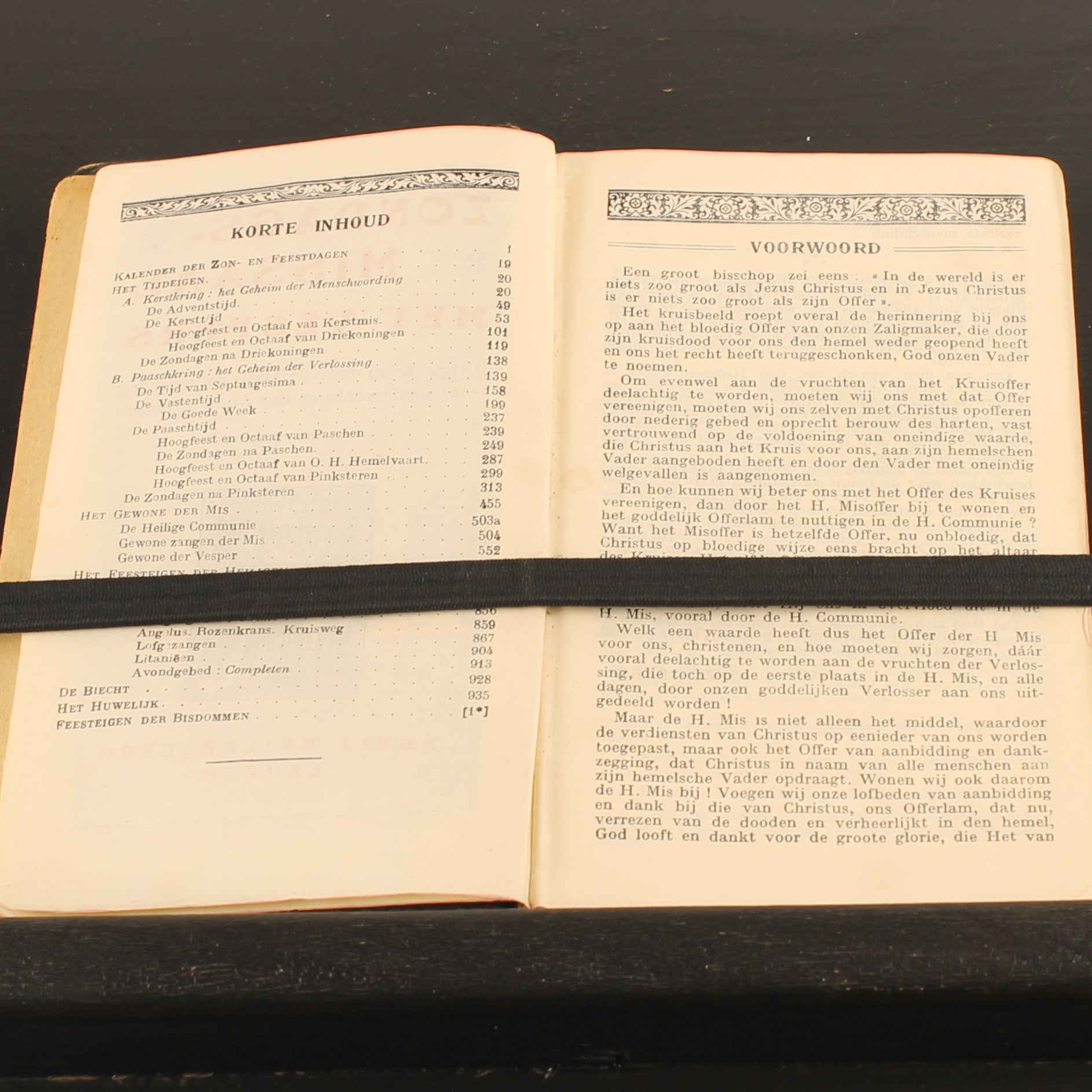 Zondagsmissaal met Vespers (ca. 1925) – Abdij Keizersberg Leuven – Vintage Liturgisch Boek