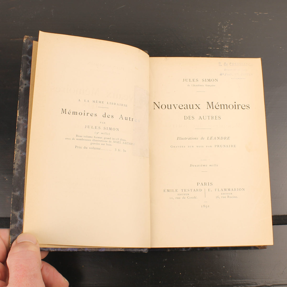 Nouveaux Mémoires des autres - Jules Simon - Illustraties Charles Léandre - Parijs 1891