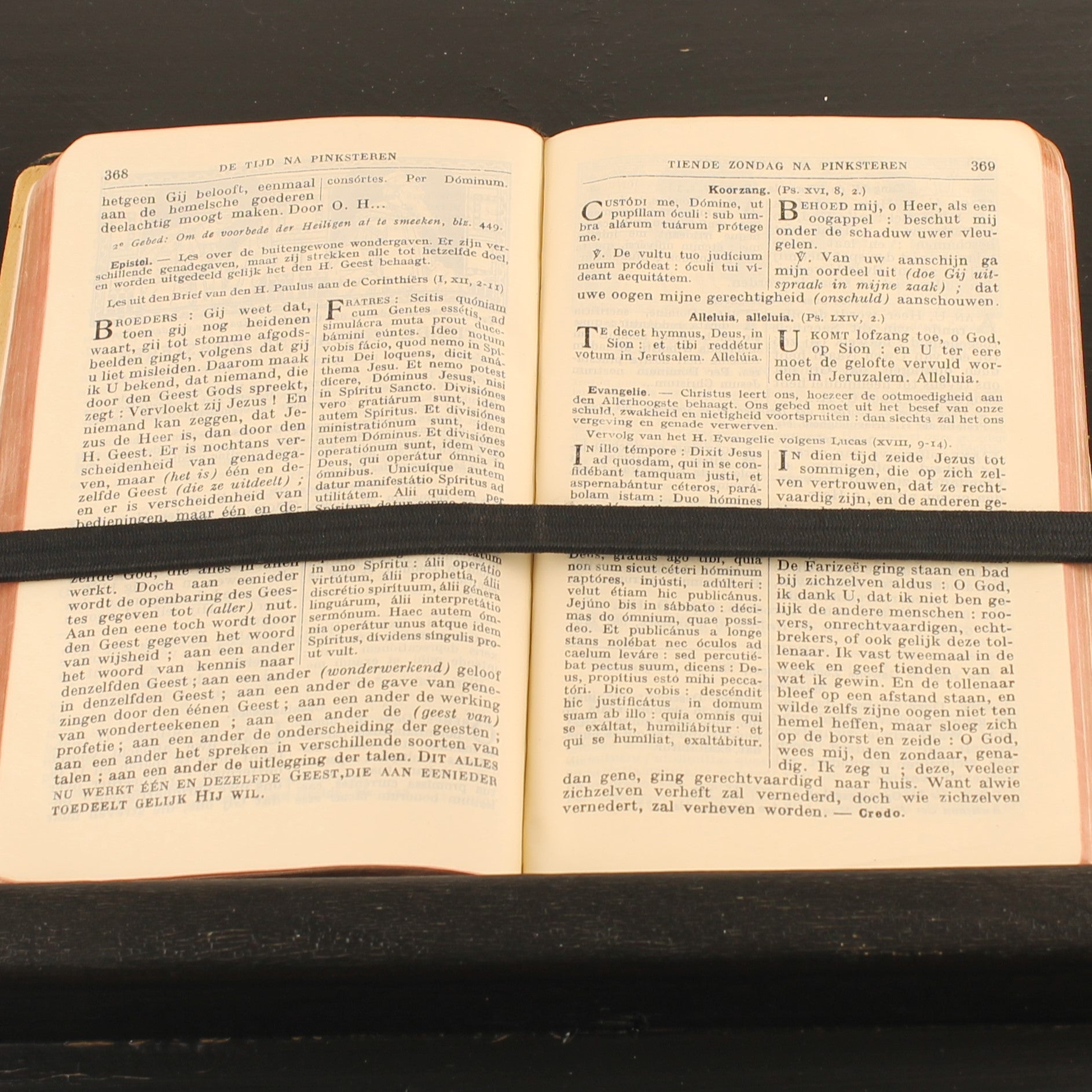 Zondagsmissaal met Vespers (ca. 1925) – Abdij Keizersberg Leuven – Vintage Liturgisch Boek