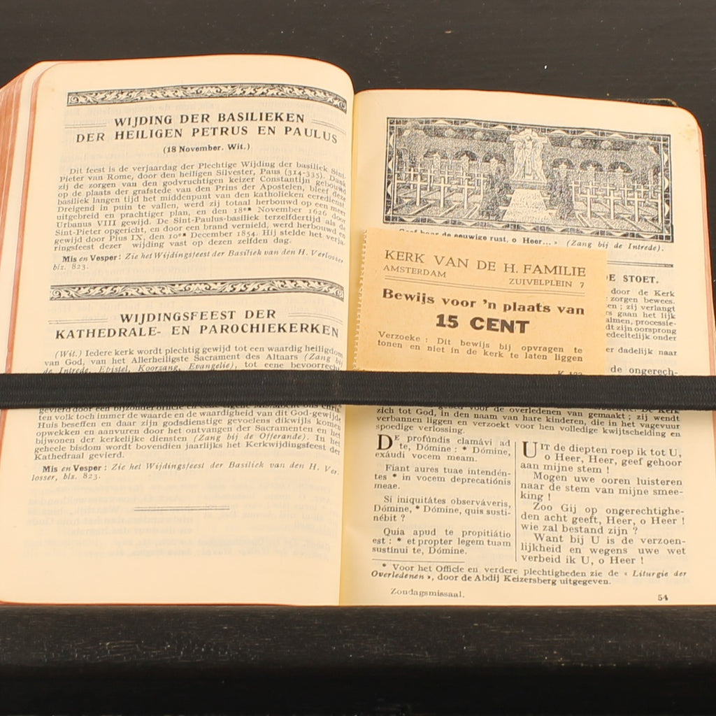 Zondagsmissaal met Vespers (ca. 1925) – Abdij Keizersberg Leuven – Vintage Liturgisch Boek