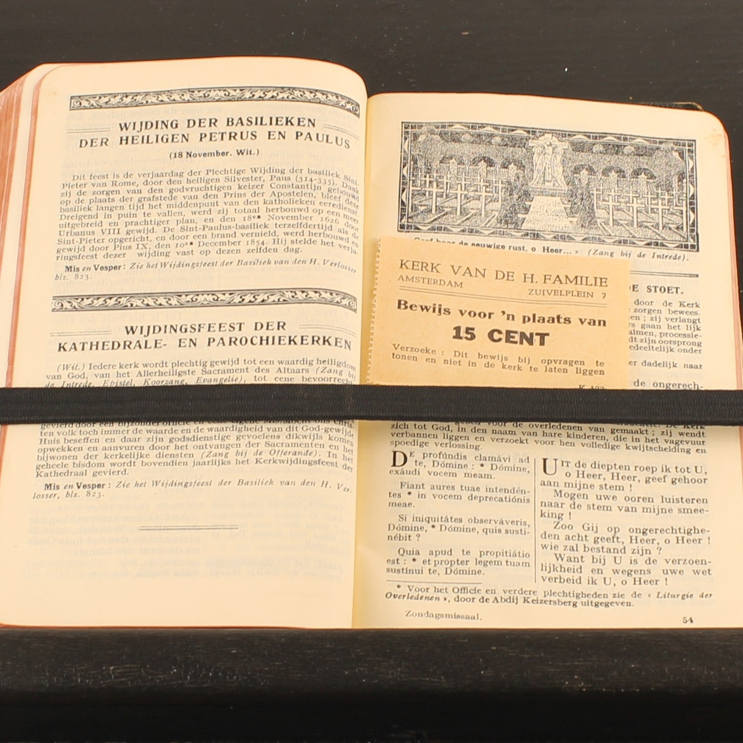 Zondagsmissaal met Vespers (ca. 1925) – Abdij Keizersberg Leuven – Vintage Liturgisch Boek
