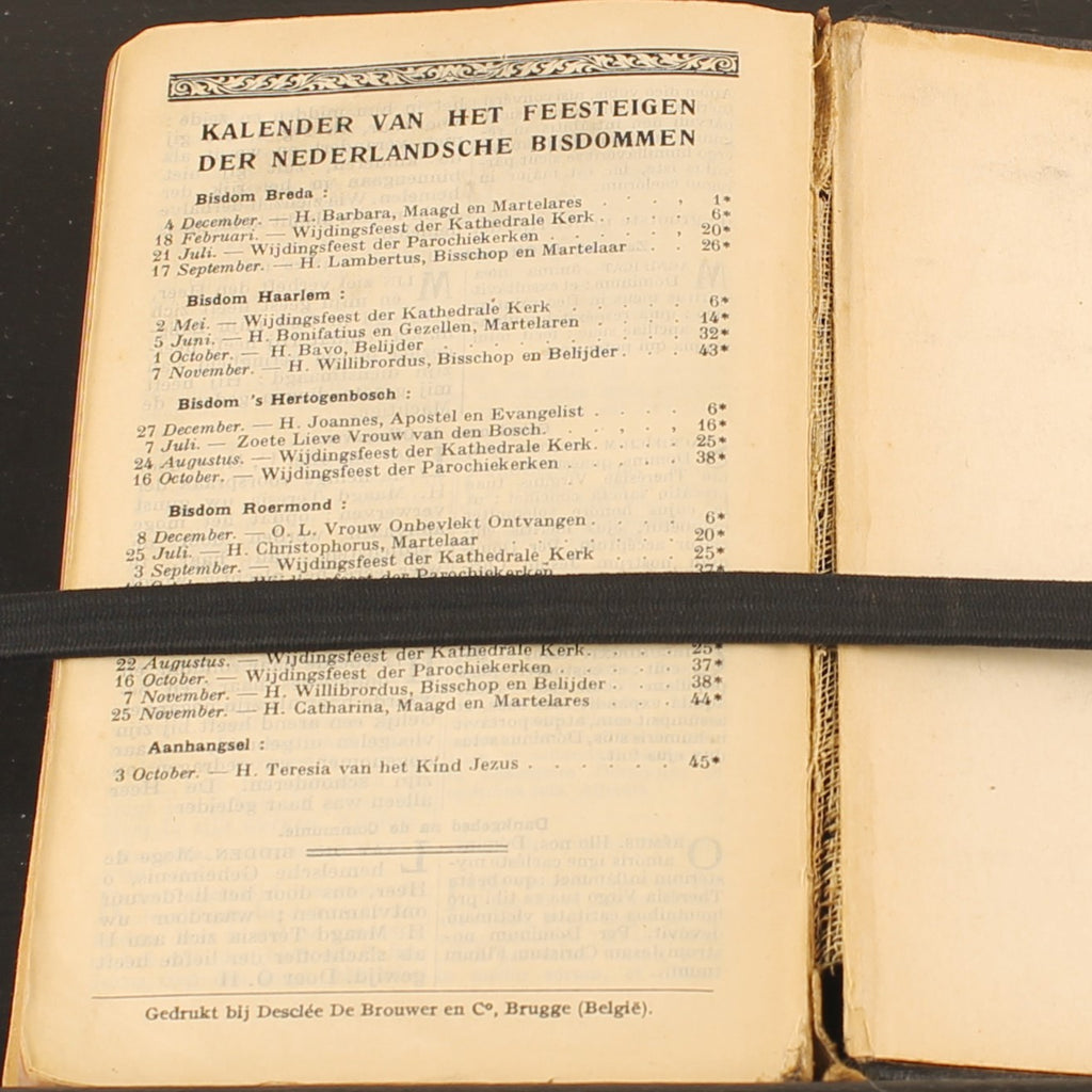 Zondagsmissaal met Vespers (ca. 1925) – Abdij Keizersberg Leuven – Vintage Liturgisch Boek