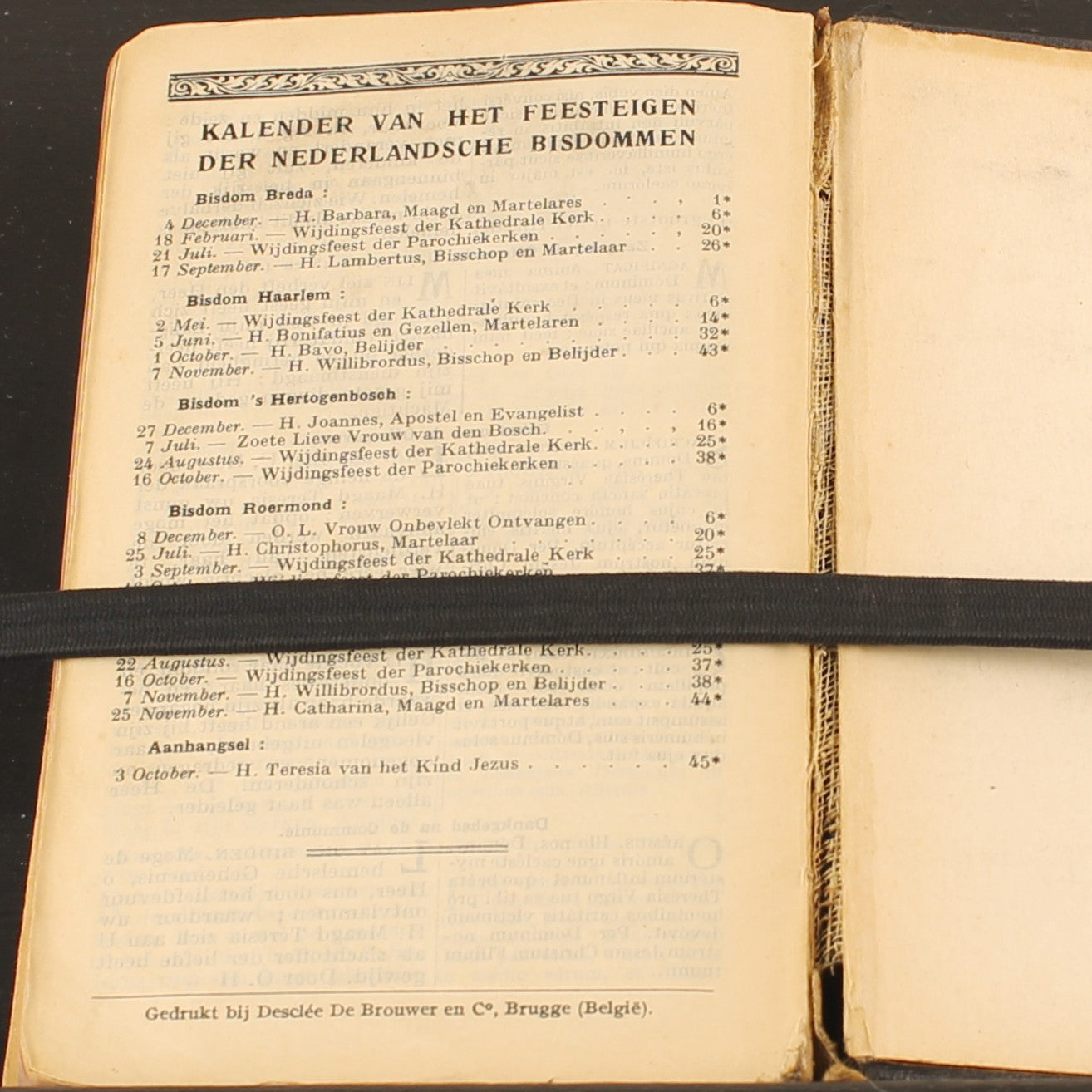 Zondagsmissaal met Vespers (ca. 1925) – Abdij Keizersberg Leuven – Vintage Liturgisch Boek