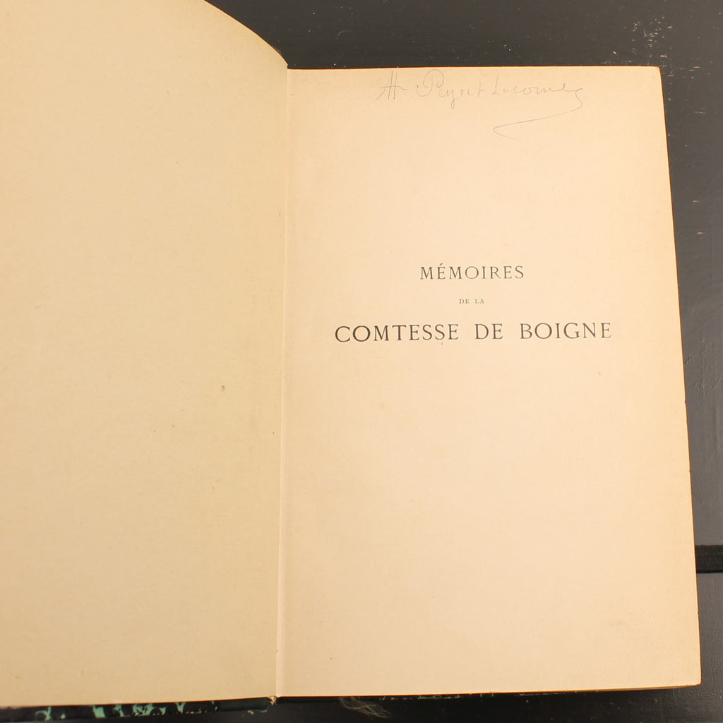 Memoirs of the Comtesse de Boigne - Charles Nicoullaud - Volume 1 - Paris 1907