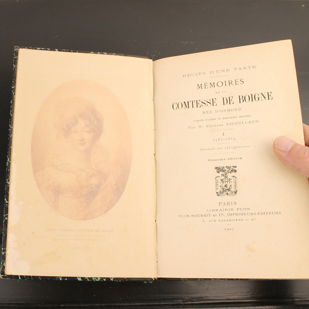 Memoirs of the Comtesse de Boigne - Charles Nicoullaud - Volume 1 - Paris 1907