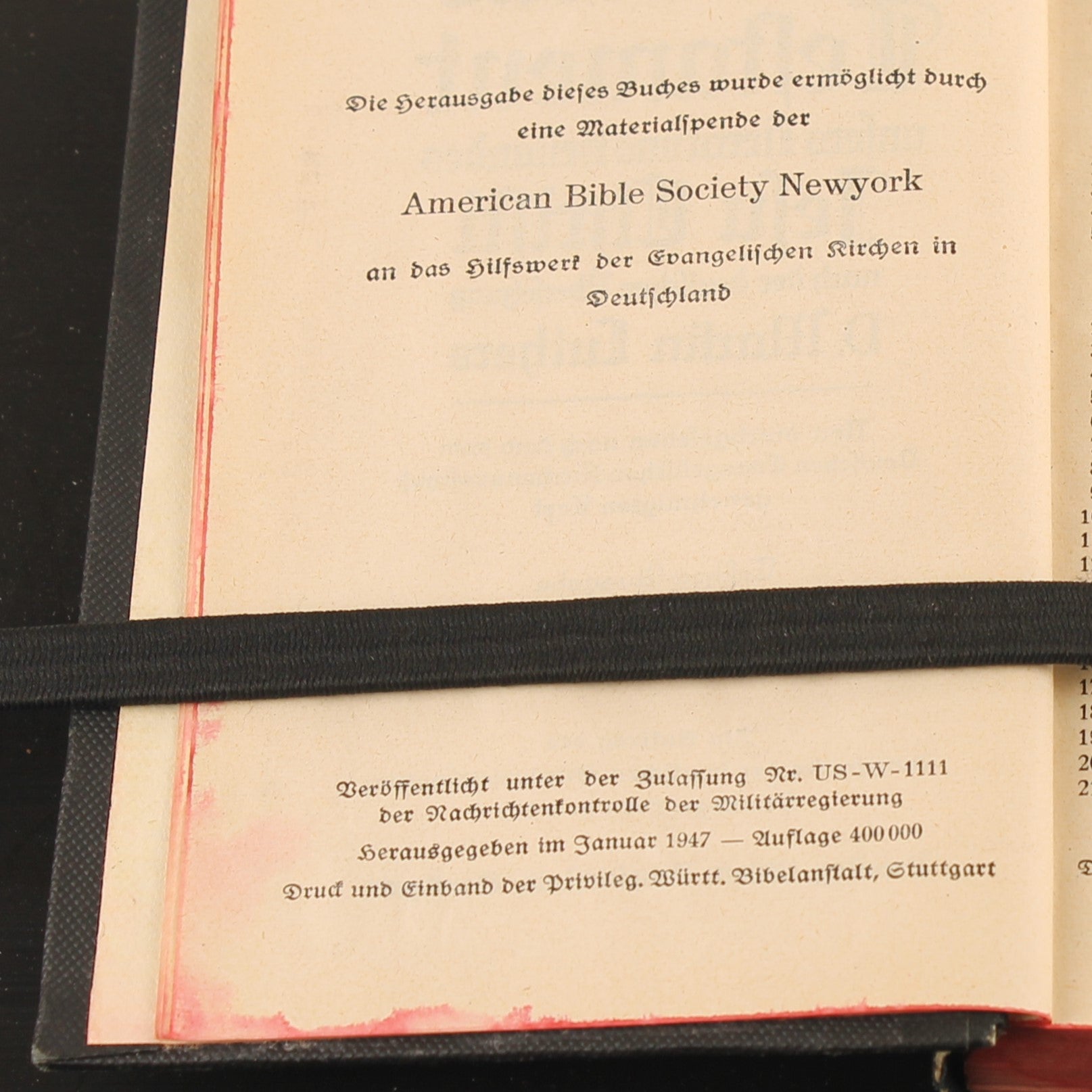 Das Neue Testament 1947 – US-Zone Germany – Lutherbijbel – Stuttgart