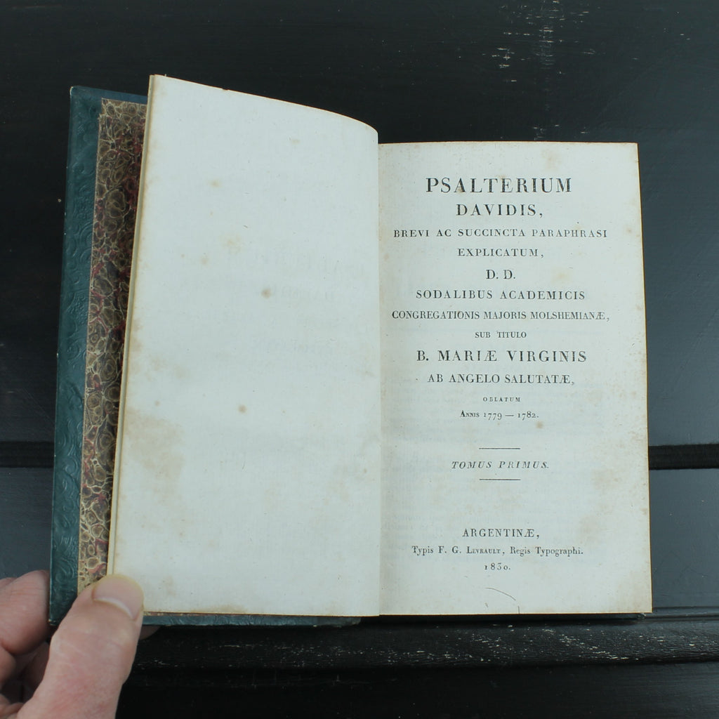 Psalterium Davidis - Antique Latin Psalter - F. G. Levrault, Strasbourg 1830
