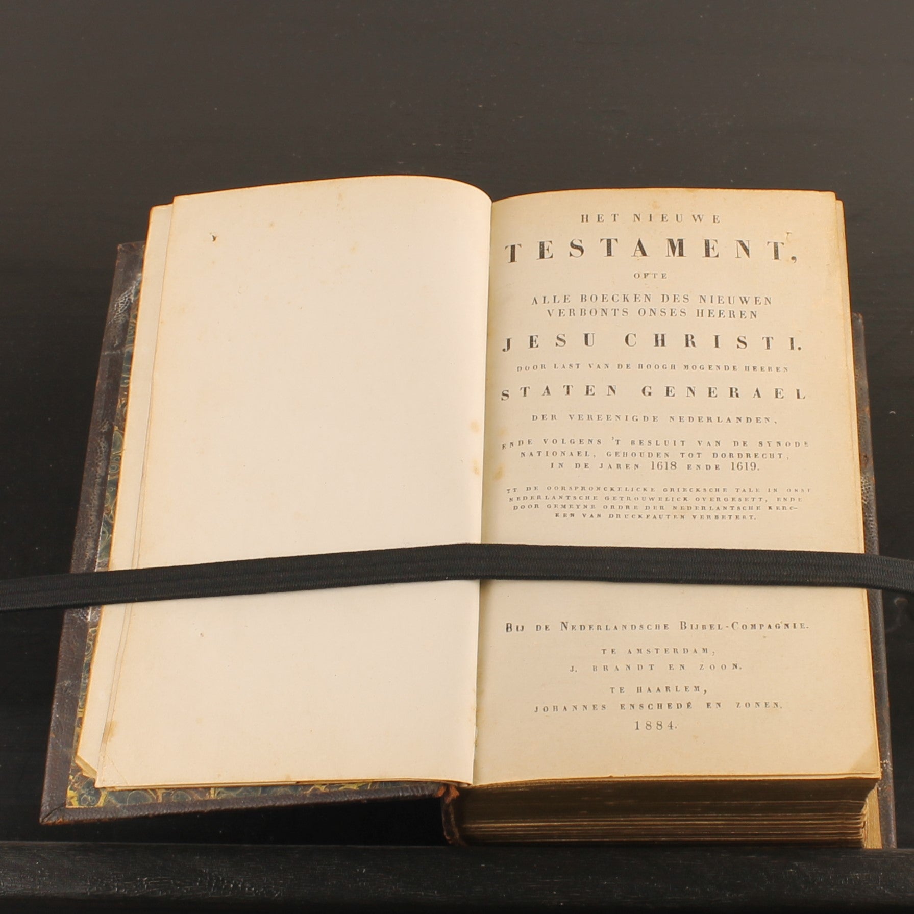 The New Testament 1884 – Statenvertaling – Antique Leather Bible with Gilt Edges