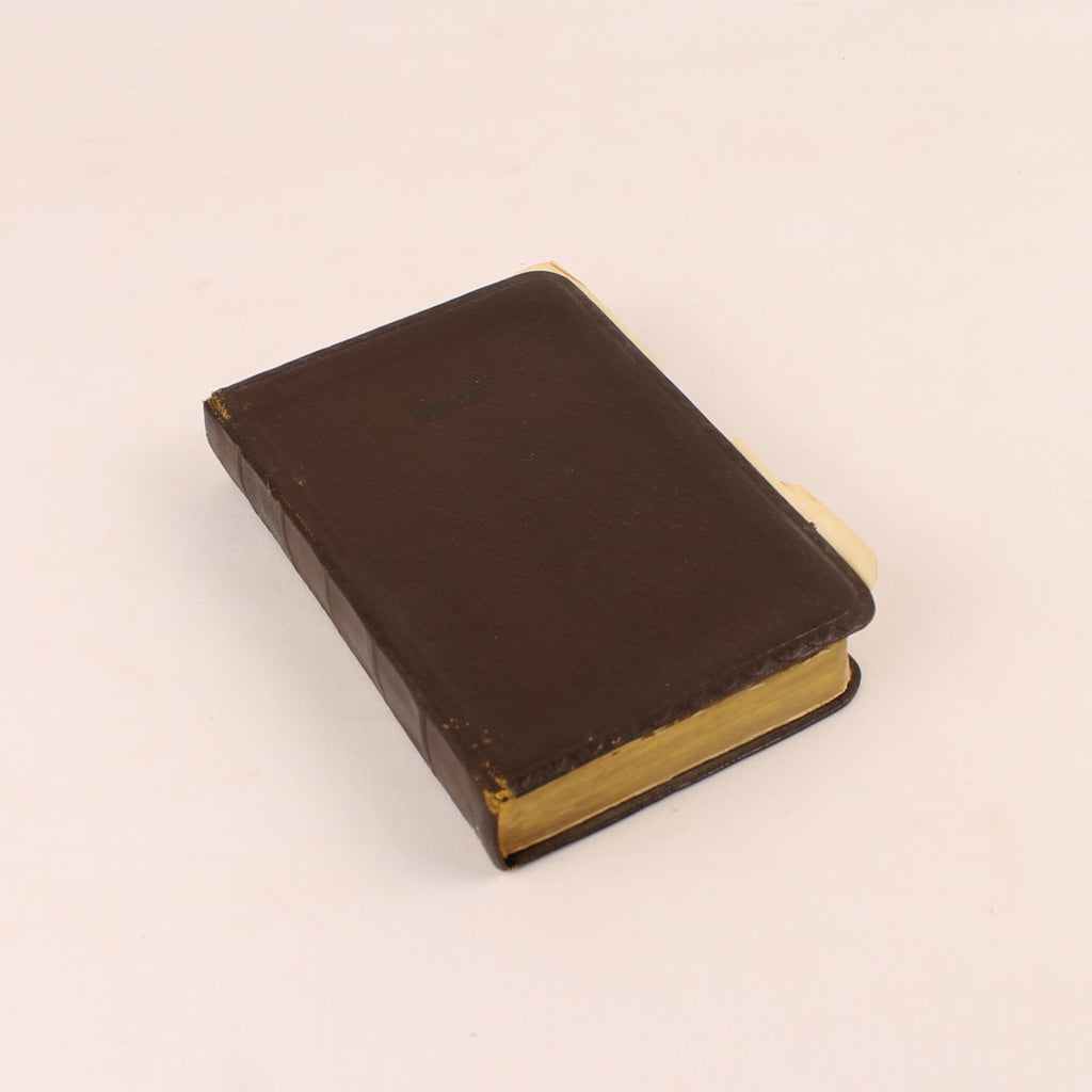 Bibel | NBG-Übersetzung 1951 | Vintage-Bibelchen mit Goldrand und historischem Einlegeblatt