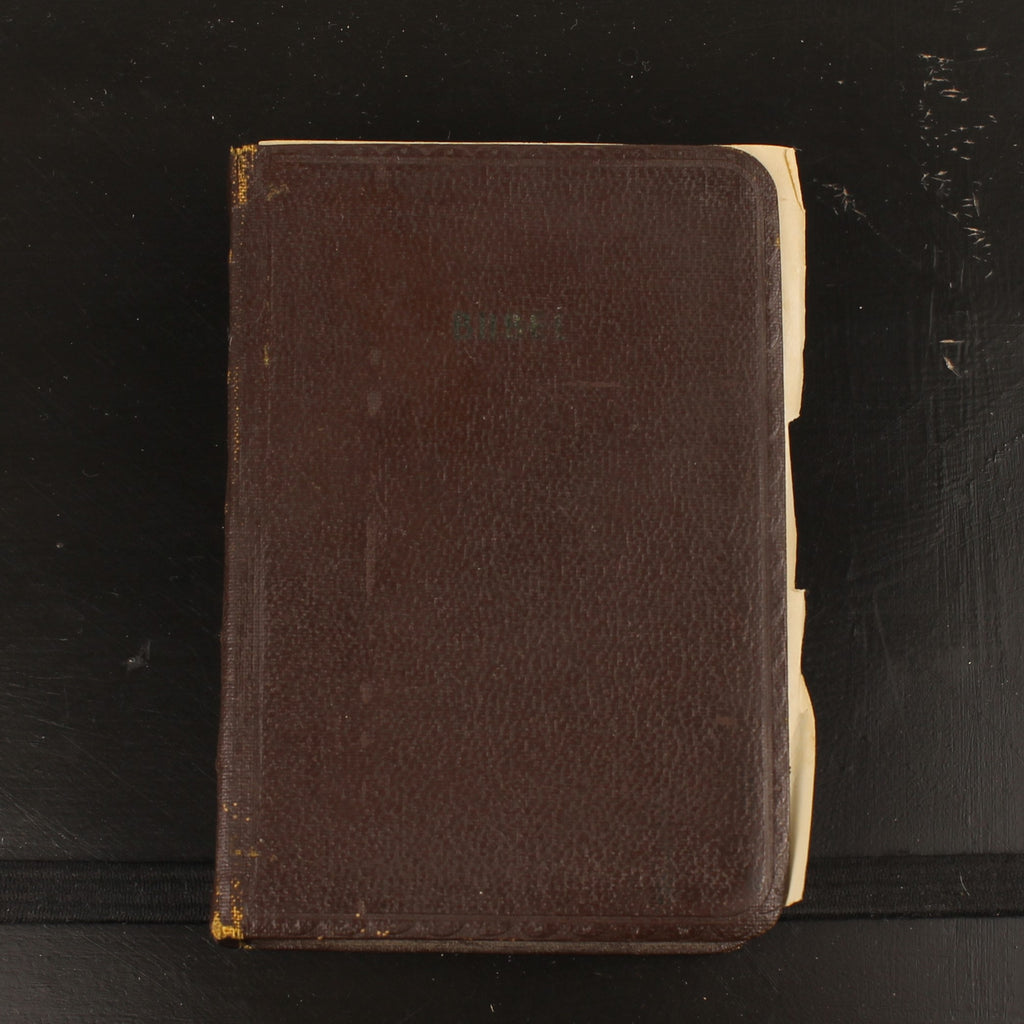 Bibel | NBG-Übersetzung 1951 | Vintage-Bibelchen mit Goldrand und historischem Einlegeblatt
