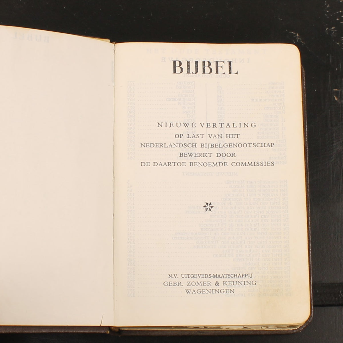 Bijbel | NBG-vertaling 1951 | Vintage Bijbeltje met Goudsnede en Historisch Inlegvel