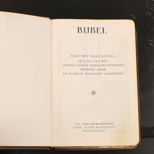 Bible | NBG translation 1951 | Vintage Bible with Gilt Edges and Historic Insert