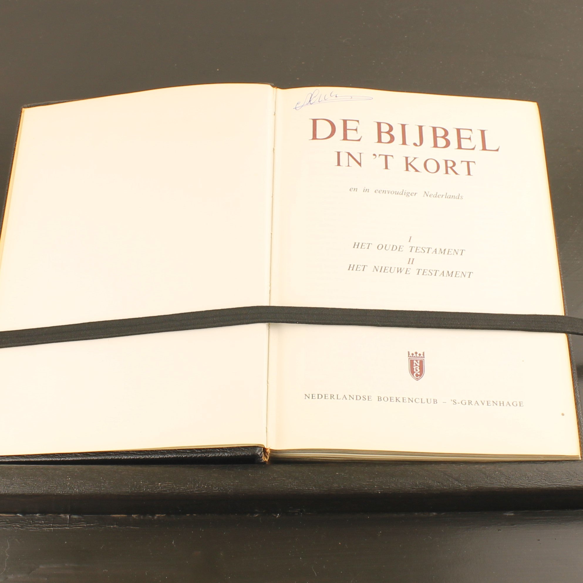 De Bijbel in ’t Kort (1963) – Luxe Goudsnede Editie – Nederlandse Boekenclub